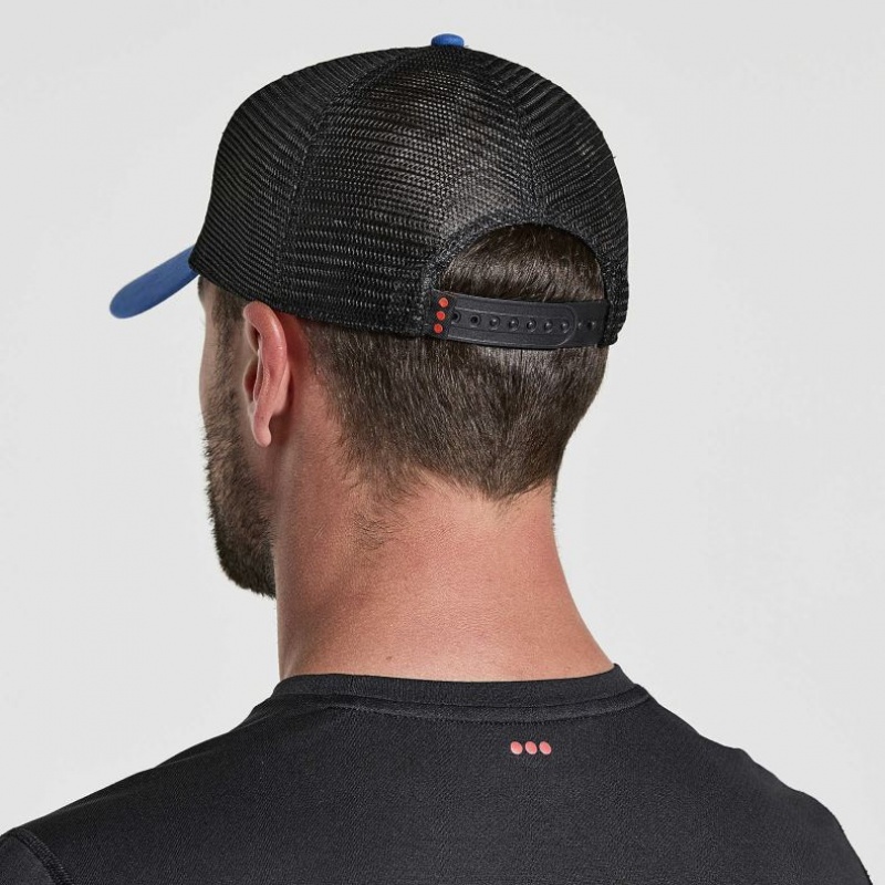 Saucony Adjustable Snap Back Muške Trucker Šilterica Plave | HRVATSKA XIMBNA