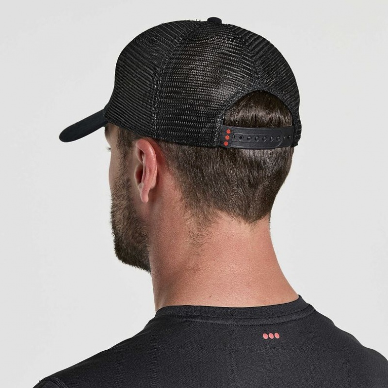 Saucony Adjustable Snap Back Muške Trucker Šilterica Crne | HRVATSKA TZQVIP