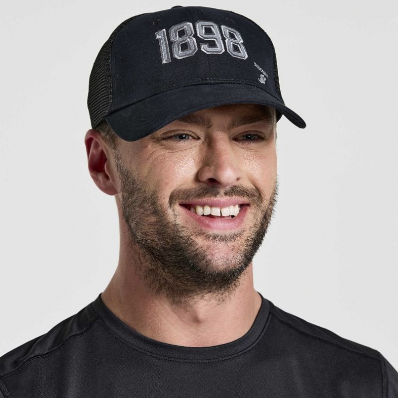 Saucony Adjustable Snap Back Muške Trucker Šilterica Crne | HRVATSKA TZQVIP