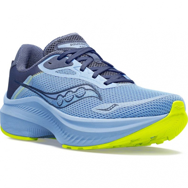 Saucony Axon 3 Ženske Tenisice Plave | HRVATSKA QMLGYT