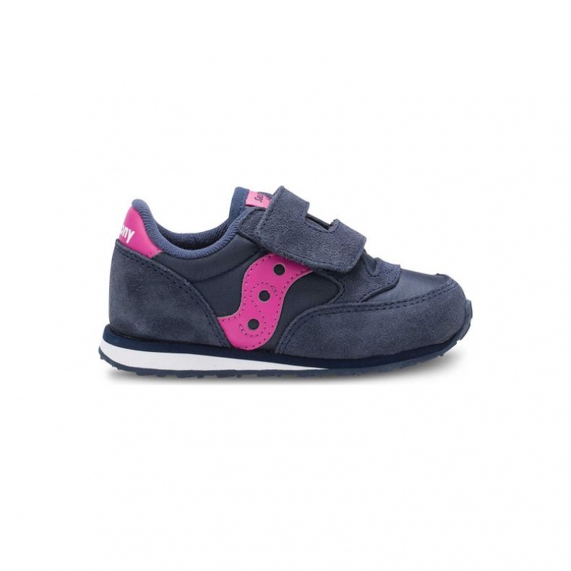 Saucony Baby Jazz Hook & Loop Little Dječje Tenisice Tamnoplave | HRVATSKA ODUBQC