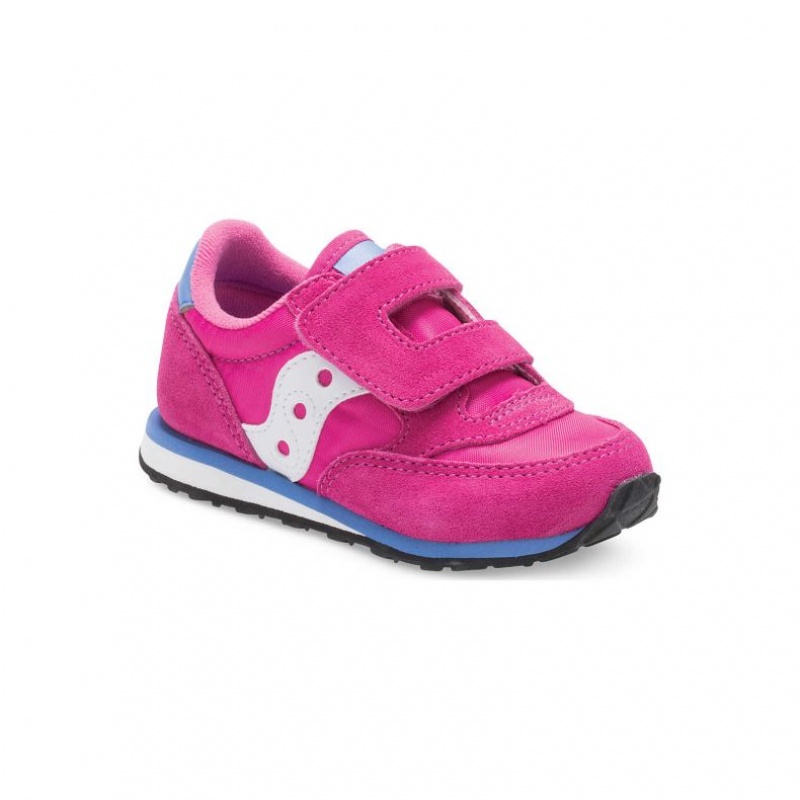 Saucony Baby Jazz Hook & Loop Little Dječje Tenisice Roze | HRVATSKA FBNSCV