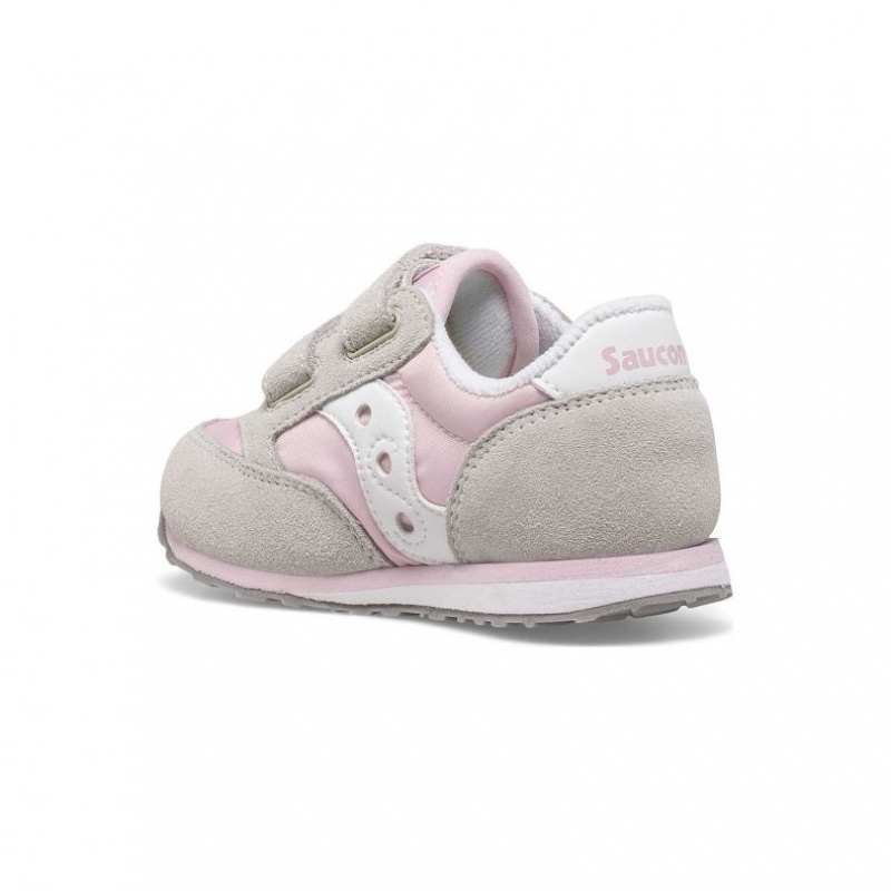 Saucony Baby Jazz Hook & Loop Little Dječje Tenisice Sive Roze | HRVATSKA HLOXKT