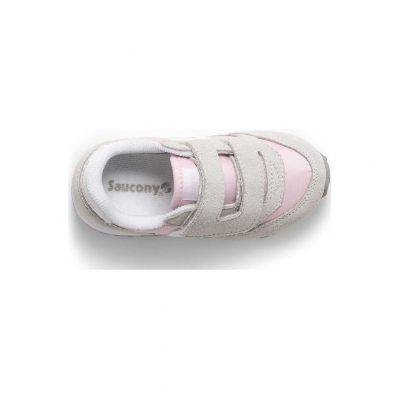 Saucony Baby Jazz Hook & Loop Little Dječje Tenisice Sive Roze | HRVATSKA HLOXKT