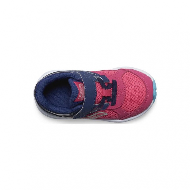 Saucony Cohesion 14 A/C Jr. Little Dječje Tenisice Roze Tamnoplave | HRVATSKA OTSMGV