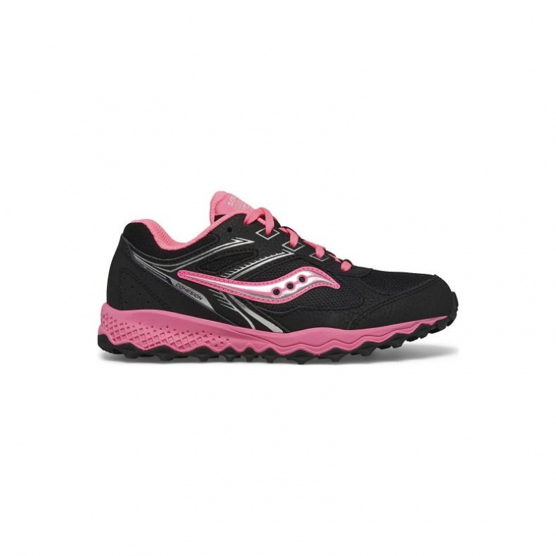 Saucony Cohesion TR14 Lace Big Dječje Tenisice Crne Roze | HRVATSKA CJVPQR