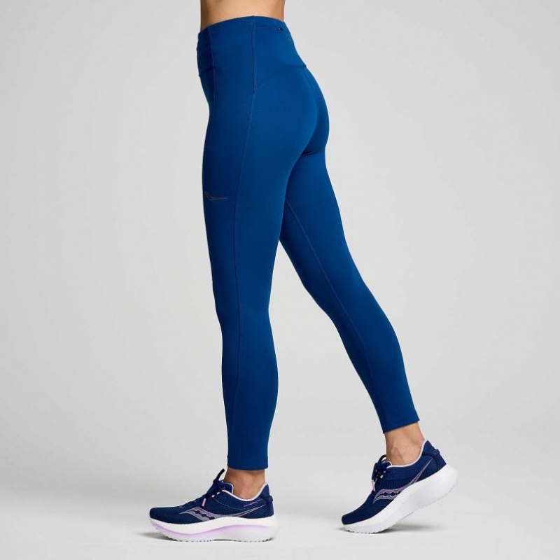 Saucony Fortify Crop Ženske Hulahopke Indigo | HRVATSKA RYPFMQ