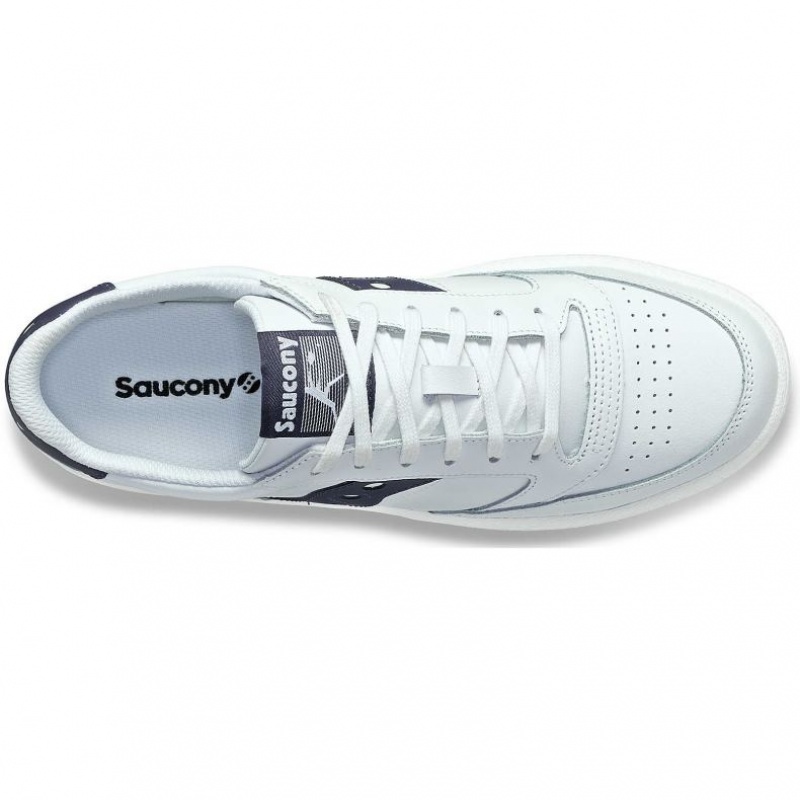 Saucony Jazz Court PU Muške Tenisice Bijele Tamnoplave | HRVATSKA XVOMJR