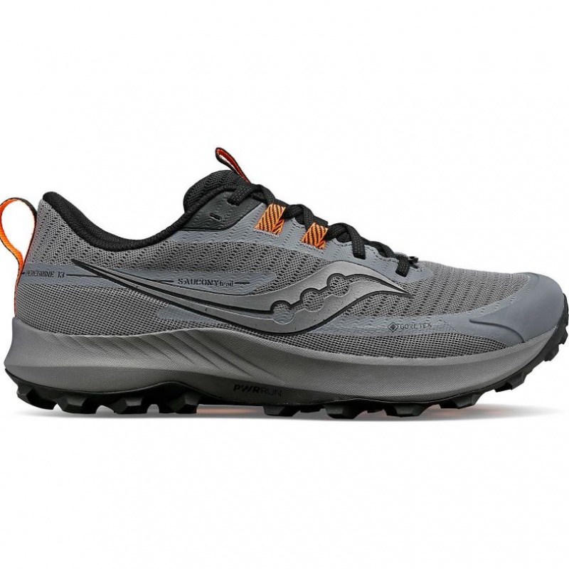 Saucony Peregrine 13 GTX Muške Trail Tenisice Sive | HRVATSKA MQKABO