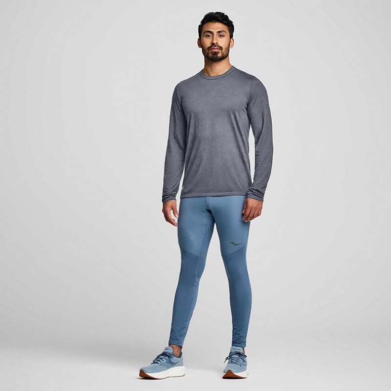 Saucony Peregrine Merino Long Sleeve Muške Majica Sive | HRVATSKA BGCLTQ