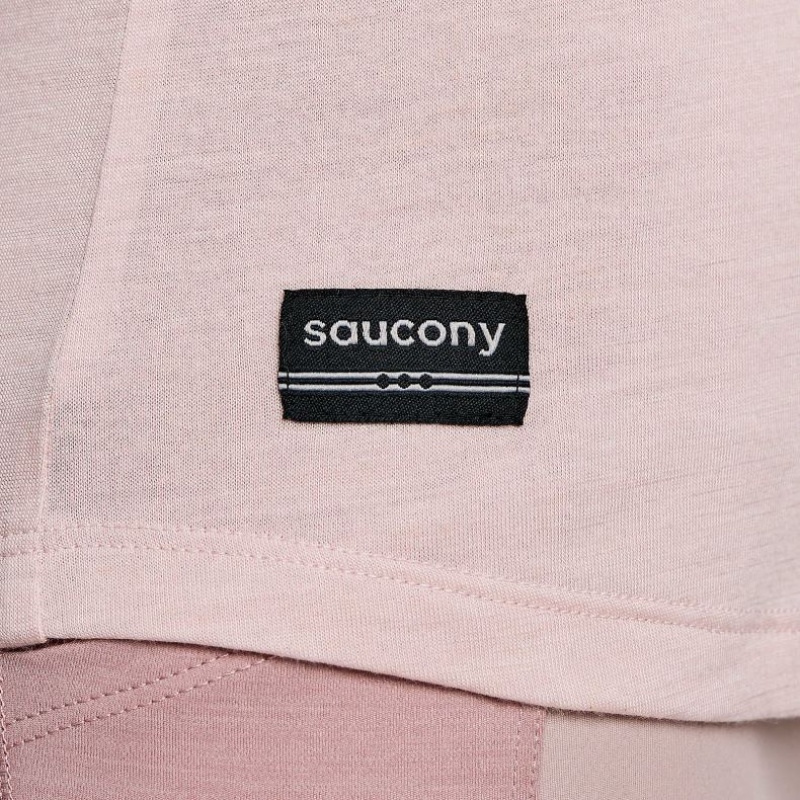 Saucony Peregrine Merino Long Sleeve Ženske Majica Roze | HRVATSKA DJVOHY