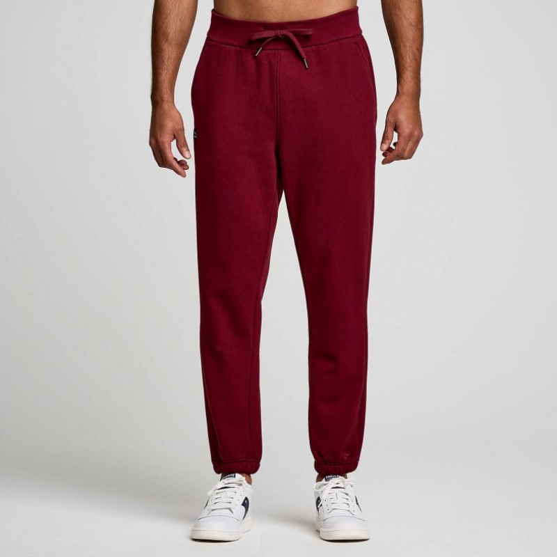 Saucony Recovery Muške Jogger Hlače Bordo | HRVATSKA JDGLTW