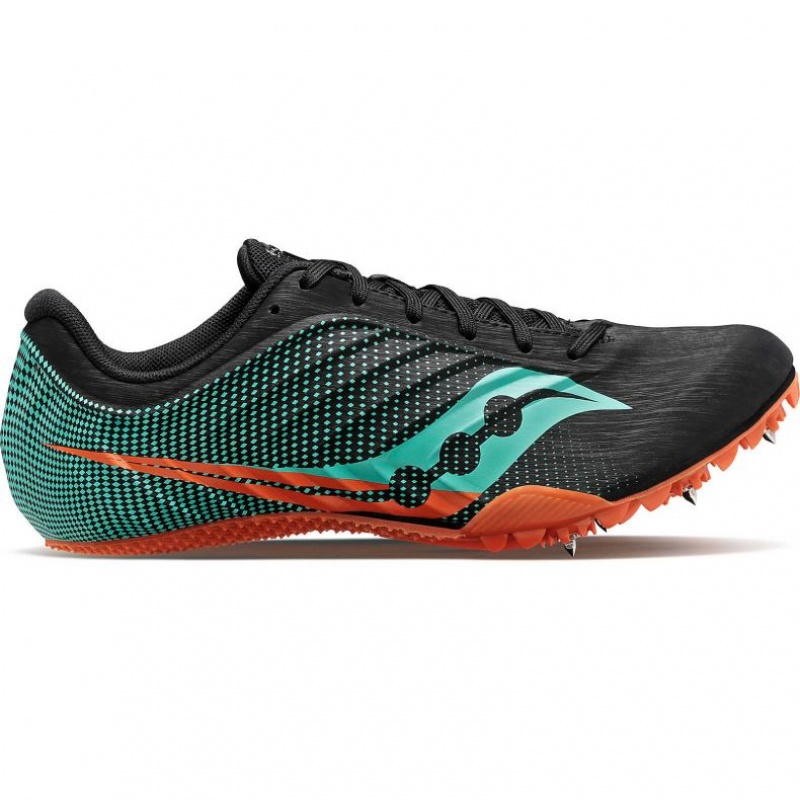 Saucony Spitfire 5 Muške Tenisice za Atletiku Crne Tirkizne | HRVATSKA TDZLEQ