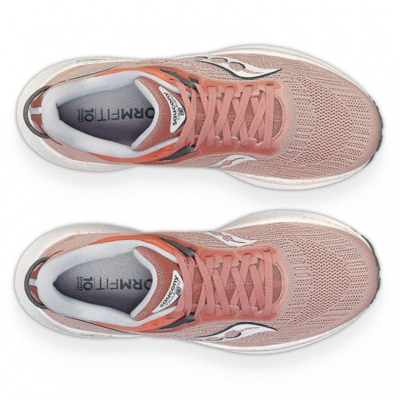 Saucony Triumph 21 Wide Ženske Tenisice Roze | HRVATSKA HZWMRP